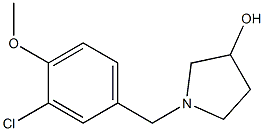 1-(3-chloro-4-methoxybenzyl)pyrrolidin-3-ol Struktur