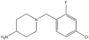 1-(4-chloro-2-fluorobenzyl)piperidin-4-amine Struktur