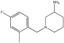 1-(4-fluoro-2-methylbenzyl)piperidin-3-amine Struktur