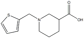 1-(thiophen-2-ylmethyl)piperidine-3-carboxylic acid Struktur