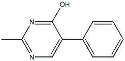 2-methyl-5-phenylpyrimidin-4-ol Struktur