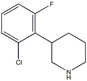 3-(2-chloro-6-fluorophenyl)piperidine Struktur