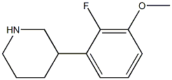 3-(2-fluoro-3-methoxyphenyl)piperidine Struktur