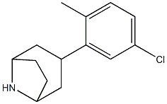 3-(5-chloro-2-methylphenyl)-8-azabicyclo[3.2.1]octane Struktur