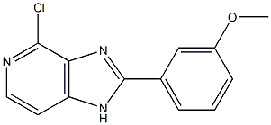 4-chloro-2-(3-methoxyphenyl)-1H-imidazo[4,5-c]pyridine Struktur