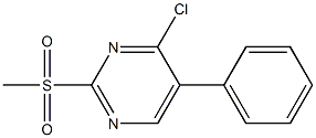 4-chloro-2-(methylsulfonyl)-5-phenylpyrimidine Struktur