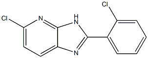 5-chloro-2-(2-chlorophenyl)-3H-imidazo[4,5-b]pyridine Struktur