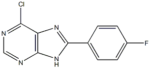 6-chloro-8-(4-fluorophenyl)-9H-purine Struktur