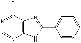 6-chloro-8-pyridin-3-yl-9H-purine Struktur