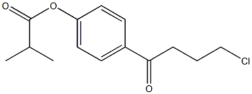 4-(4-Chloro-1-Oxobutyl)-2-2-dimethyl
phenyl acetic acid Struktur