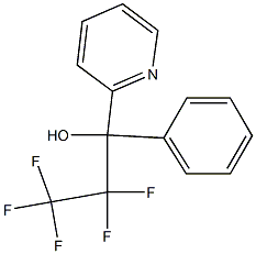 2,2,3,3,3-PENTAFLUORO-1-PHENYL-1-(2-PYRIDYL)PROPAN-1-OL Struktur