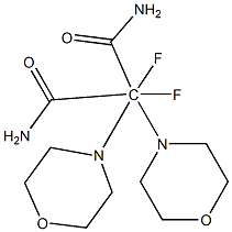 2,2-DIFLUORO-DIMORPHOLINO-MALONDIAMIDE Struktur