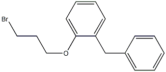 1-benzyl-2-(3-bromopropoxy)benzene Struktur