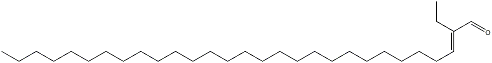 (2E)-2-Ethyl-2-nonacosenal Struktur