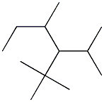 2,2,4-trimethyl-3-isopropylhexane Struktur