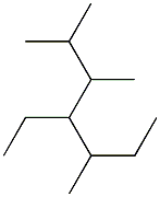 2,3,5-trimethyl-4-ethylheptane Struktur