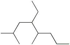 2,5-dimethyl-4-ethyloctane Struktur