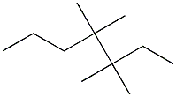 3,3,4,4-tetramethylheptane Struktur