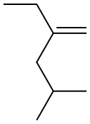 4-methyl-2-ethyl-1-pentene Struktur