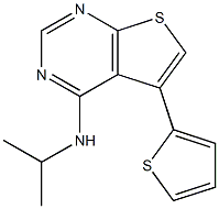 N4-ISOPROPYL-5-THIOPHEN-2-YLTHIENO[2,3-D]PYRIMIDINE-4-AMINE Struktur