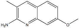 7-METHOXY-3-METHYL-2-QUINOLINAMINE Struktur