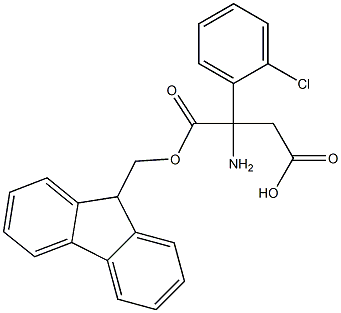 FMOC-3-AMINO-3-(2-CHLOROPHENYL)-PROPIONIC ACID Struktur