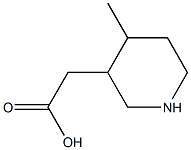 (4-METHYLPIPERIDIN-3-YL)ACETIC ACID Struktur