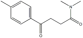 N,N-DIMETHYL-4-OXO-4-P-TOLYLBUTYRAMIDE Struktur