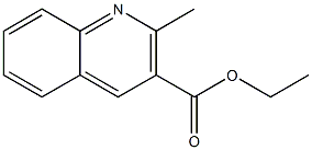 ETHYL 2-METHYLQUINOLINE-3-CARBOXYLATE Struktur