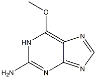 1H-PURINE-2-AMINE, 6-METHOXY Struktur