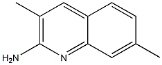 3,7-DIMETHYL-2-QUINOLINAMINE Struktur