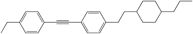 1-[4-ETHYL(PHENYLETHYNYL)]-4-[2-(4-PROPYLCYCLOHEXYL)ETHYL]BENZENE Struktur