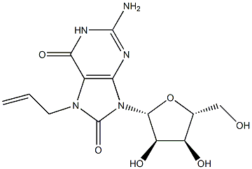 7-ALLYL-8-OXO-GUANOSINE Struktur