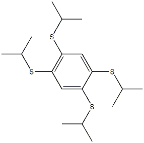 1,2,4,5-TETRA(ISOPROPYLMERCAPTO)BENZENE Struktur