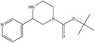 N-BOC-3-PYRIDIN-3-YL-PIPERAZINE Struktur