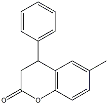 6-METHYL-4-PHENYL-3,4-DIHYDROCOUMARIN Struktur