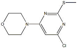 4-CHLORO-2-(METHYLTHIO)-6-MORPHOLINOPYRIMIDINE Struktur