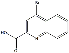 4-Bromo-2-quinolinecarboxylic acid Struktur