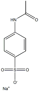 sodium N-acetylsulfanilate Struktur