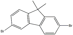 2,6-Dibromo-9,9-dimethylfluorene Struktur