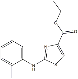 2-O-Tolylamino-thiazole-4-carboxylic	acid	ethyl	ester Struktur