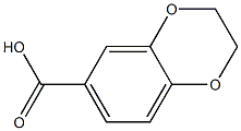 1,4-Benzodioxan-6-carboxylic Acid Struktur