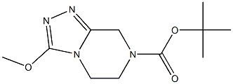 tert-butyl5,6-dihydro-3-methoxy-[1,2,4]triazolo[4,3-a]pyrazine-7(8H)-carboxylate Struktur