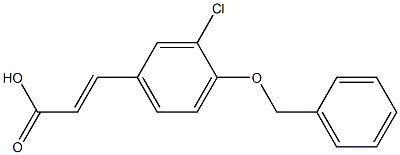 4-BENZYLOXY-3-CHLOROCINNAMIC ACID Struktur