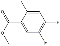 4,5-DIFLUORO-2-METHYLBENZOIC ACID METHYL ESTER Struktur