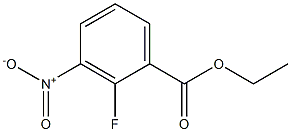 2-FLUORO-3-NITROBENZOIC ACID ETHYL ESTER Struktur