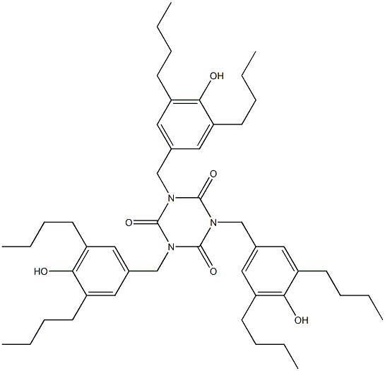 TRIS(3,5-DI-BUTYL-4-HYDROXY-BENZYL)ISOCYANURATE Struktur