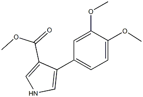 4-(3,4-DIMETHOXYLPHENYL)-1H-PYRROLE-3-CARBOXYLICACIDMETHYLESTER Struktur