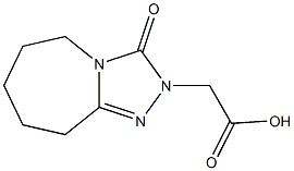 (3-OXO-6,7,8,9-TETRAHYDRO-3H-[1,2,4]TRIAZOLO[4,3-A]AZEPIN-2(5H)-YL)ACETIC ACID Struktur