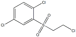 1,4-DICHLORO-2-[(2-CHLOROETHYL)SULFONYL]BENZENE Struktur